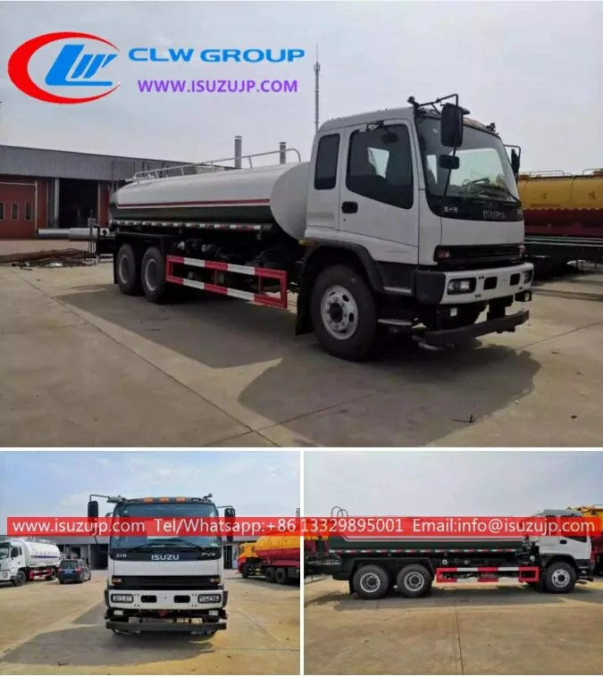 10 tyre Isuzu 18000l water tanker truck for sale