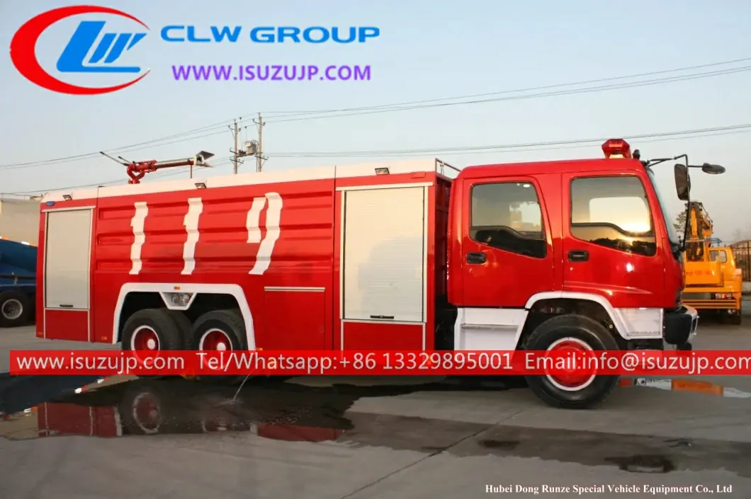 10 wheel ISUZU FVZ off road largest fire truck