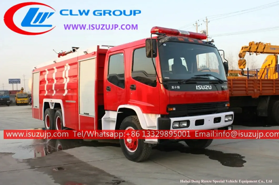 10 wheel ISUZU FVZ off road new fire engine