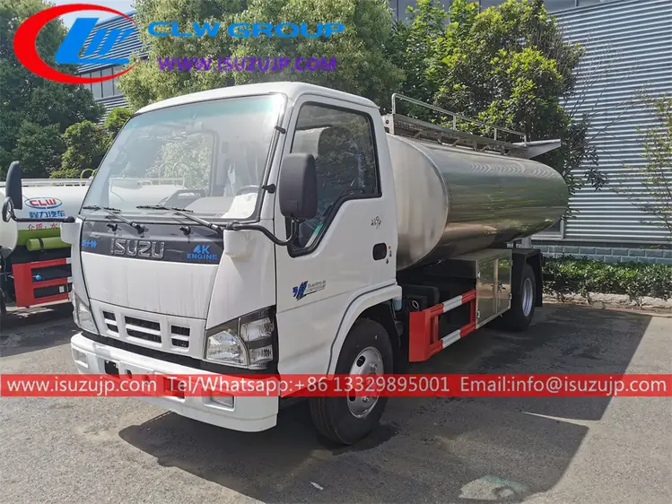 2023 year ISUZU 120HP milk tank truck for sale Uganda