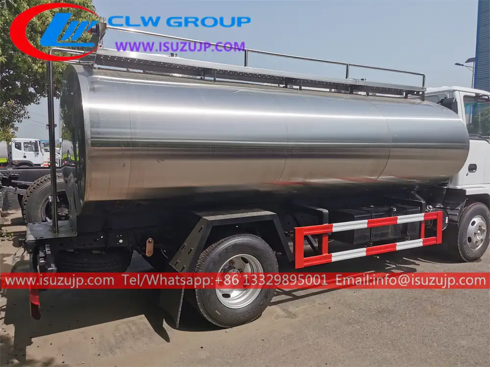 2023 year ISUZU 120HP small milk tanker truck for sale Uganda