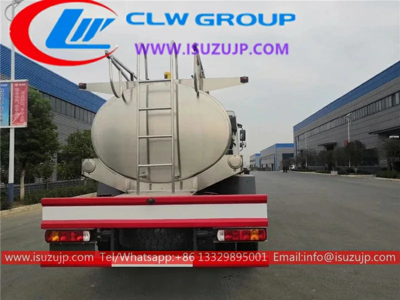 4WD ISUZU FTR FVR stainless steel off road diesel tanker