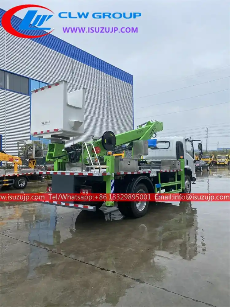 4x4 18meters Isuzu telescopic boom high altitude working truck