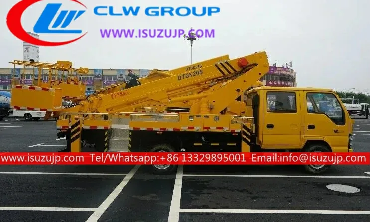 4X4 ISUZU NKR 18m aerial boom truck