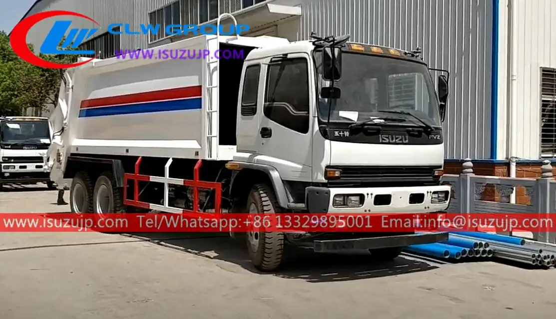 6x4 ISUZU FVZ 16m3 rear loader dumpster