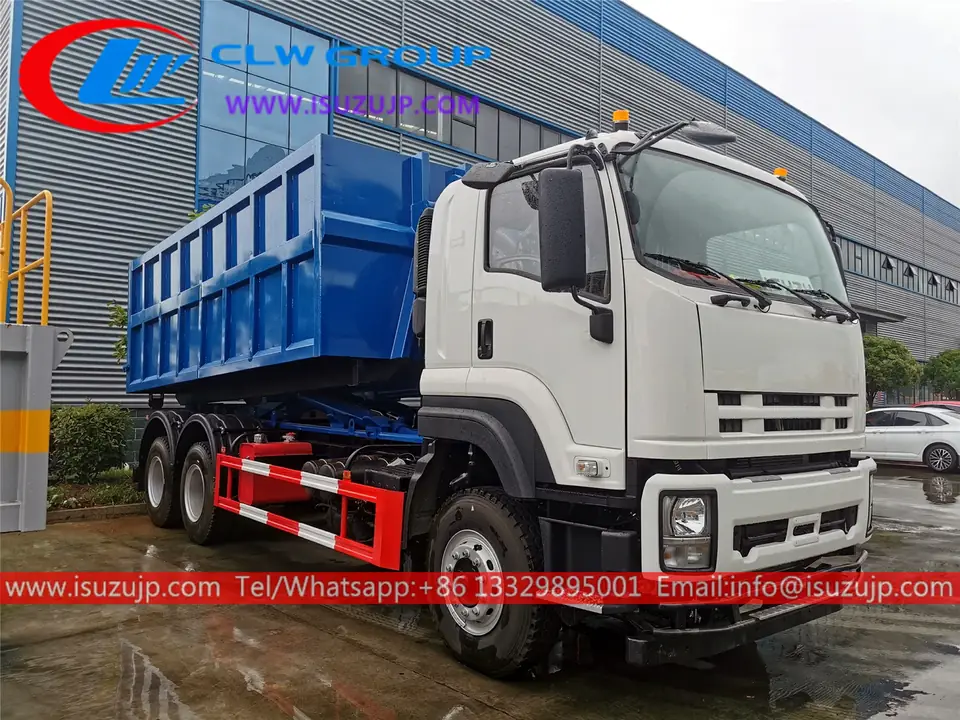 6x4 ISUZU VC61 20mt hooklift dumpsters for sale