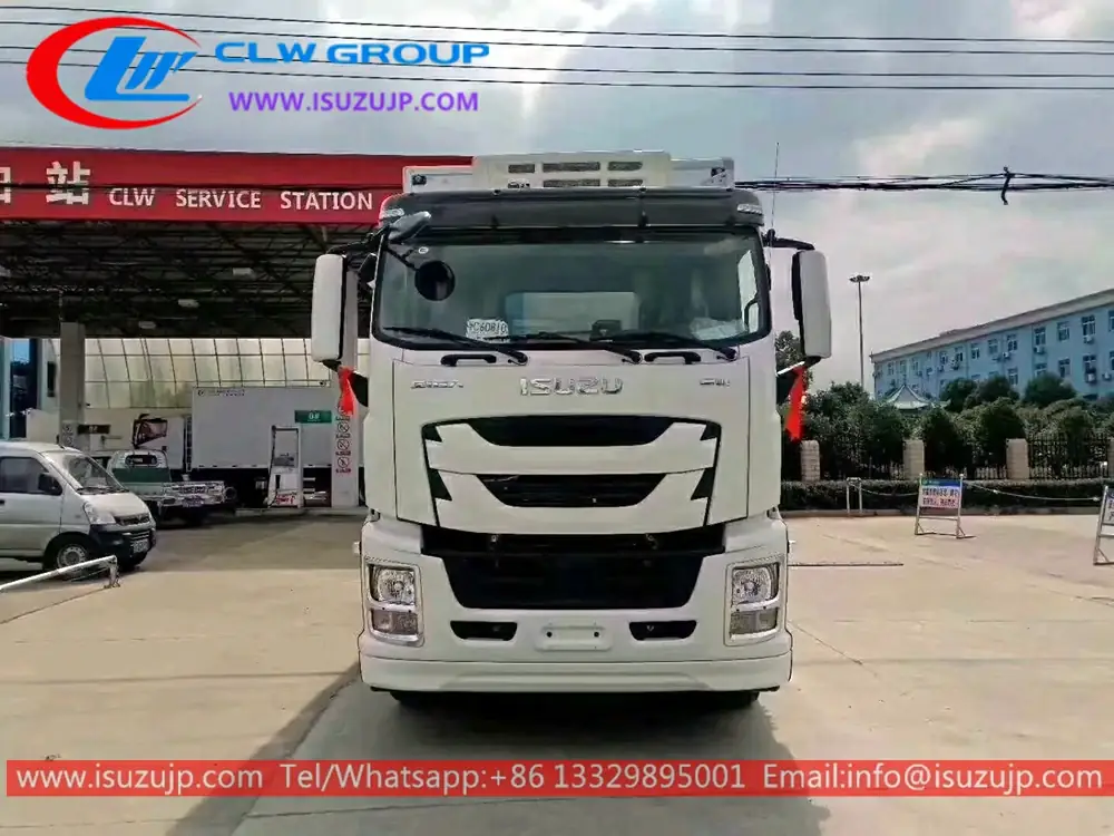 12 tire ISUZU GIGA 30 tonne frozen truck
