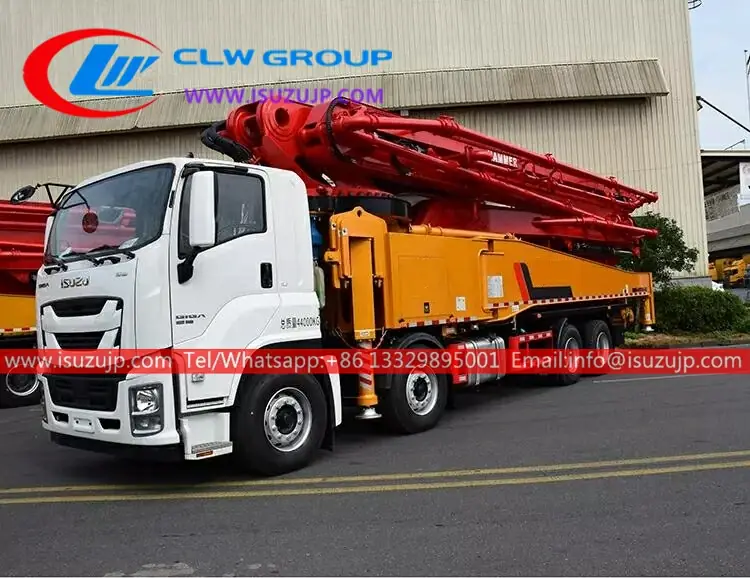 12 wheel Isuzu GIGA 62meters concrete boom truck