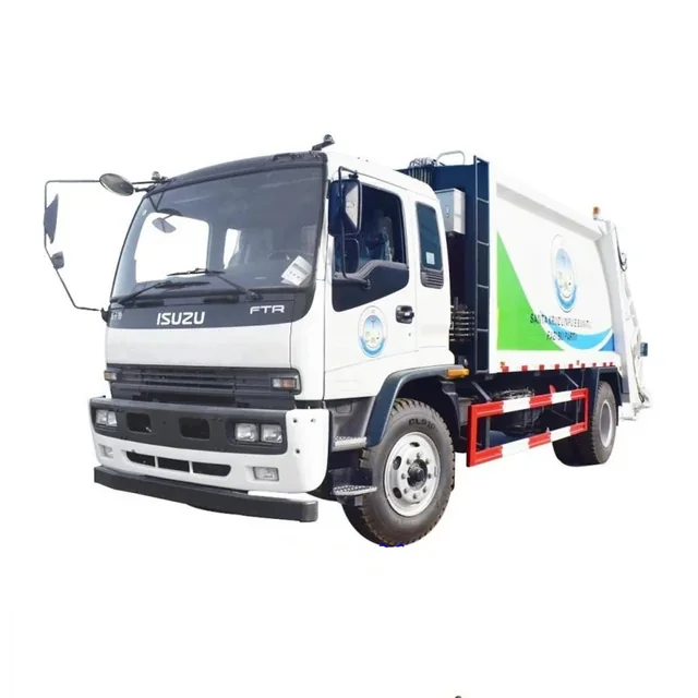 Isuzu garbage compactor truck