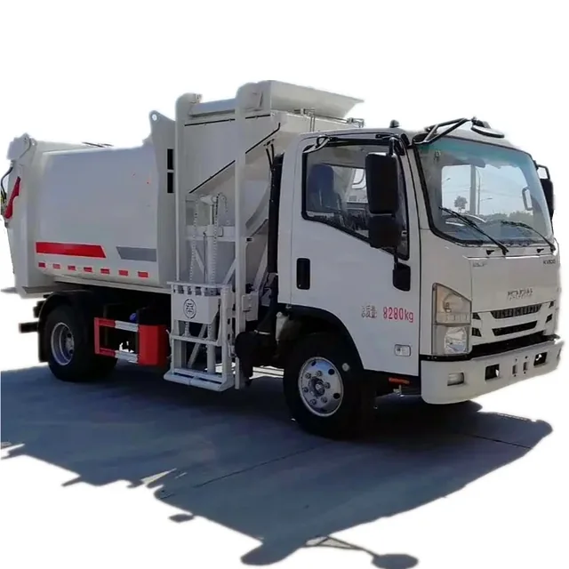 Side loader garbage truck