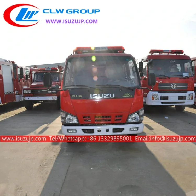 ISUZU 1000 gallon compact fire truck