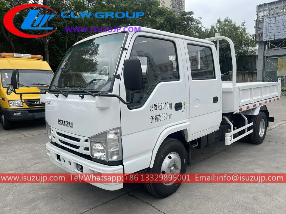 Isuzu 100P double cabin small mining tipper truck