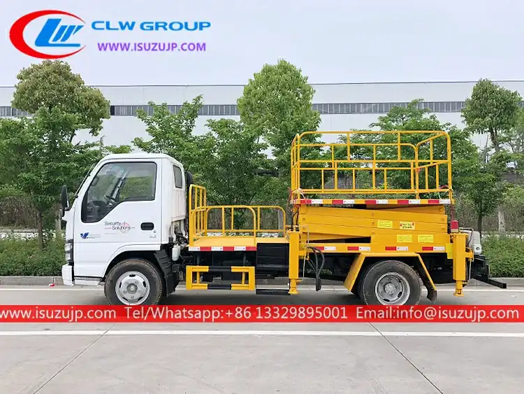 ISUZU 12meters truck mounted scissor lift Myanmar