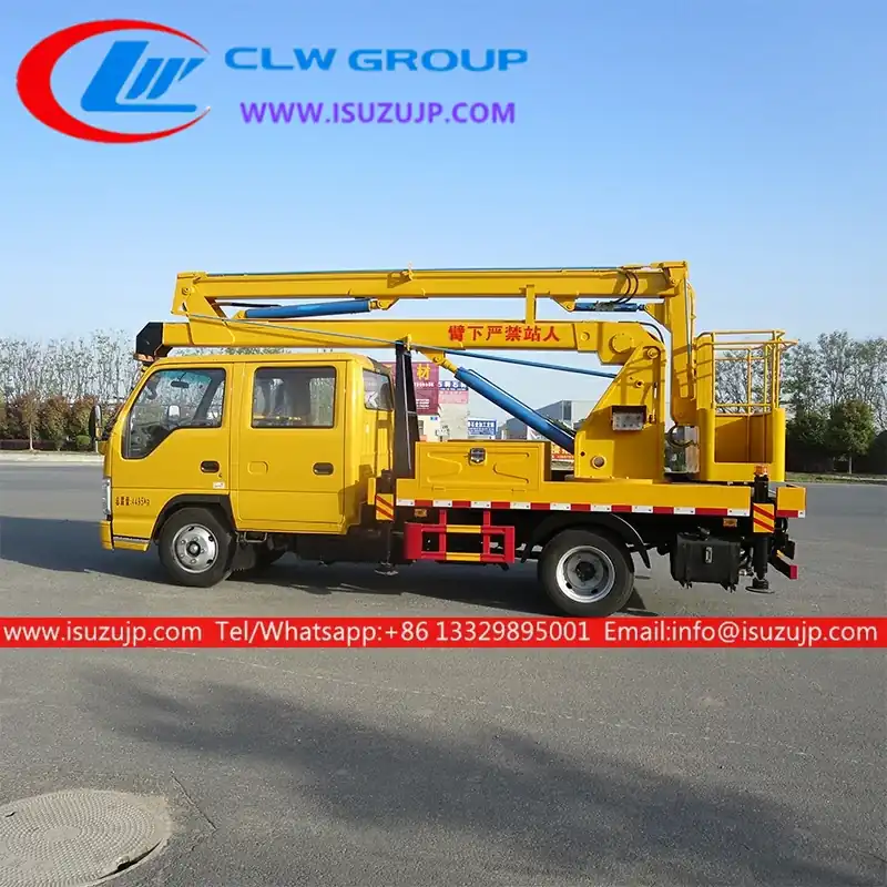 ISUZU 18 meters insulated bucket trucks