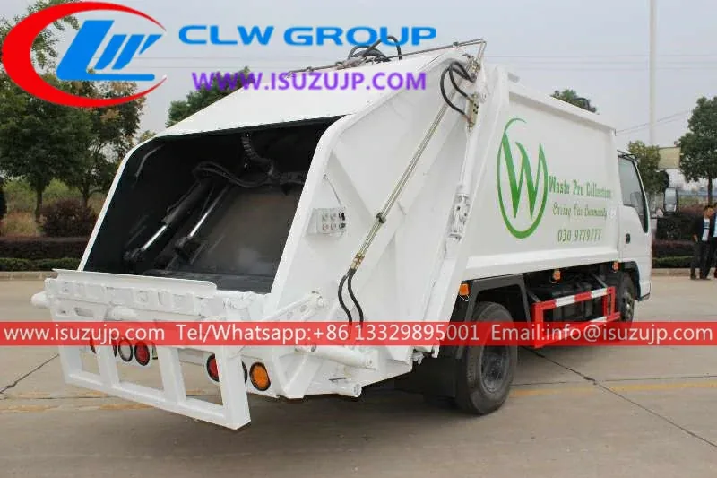 ISUZU 3cbm Mini waste compactor vehicle