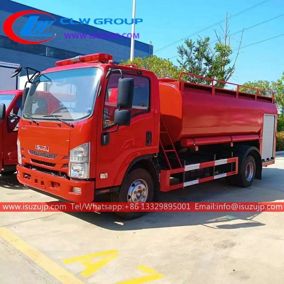 ISUZU 4k Engine 5 ton fire water tanker