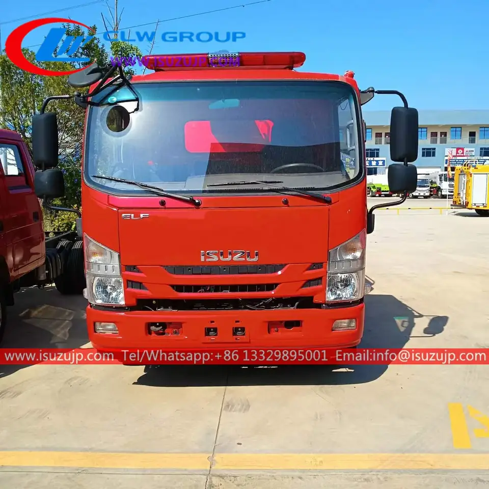 ISUZU 4k Engine 5 ton fire water tender for sale
