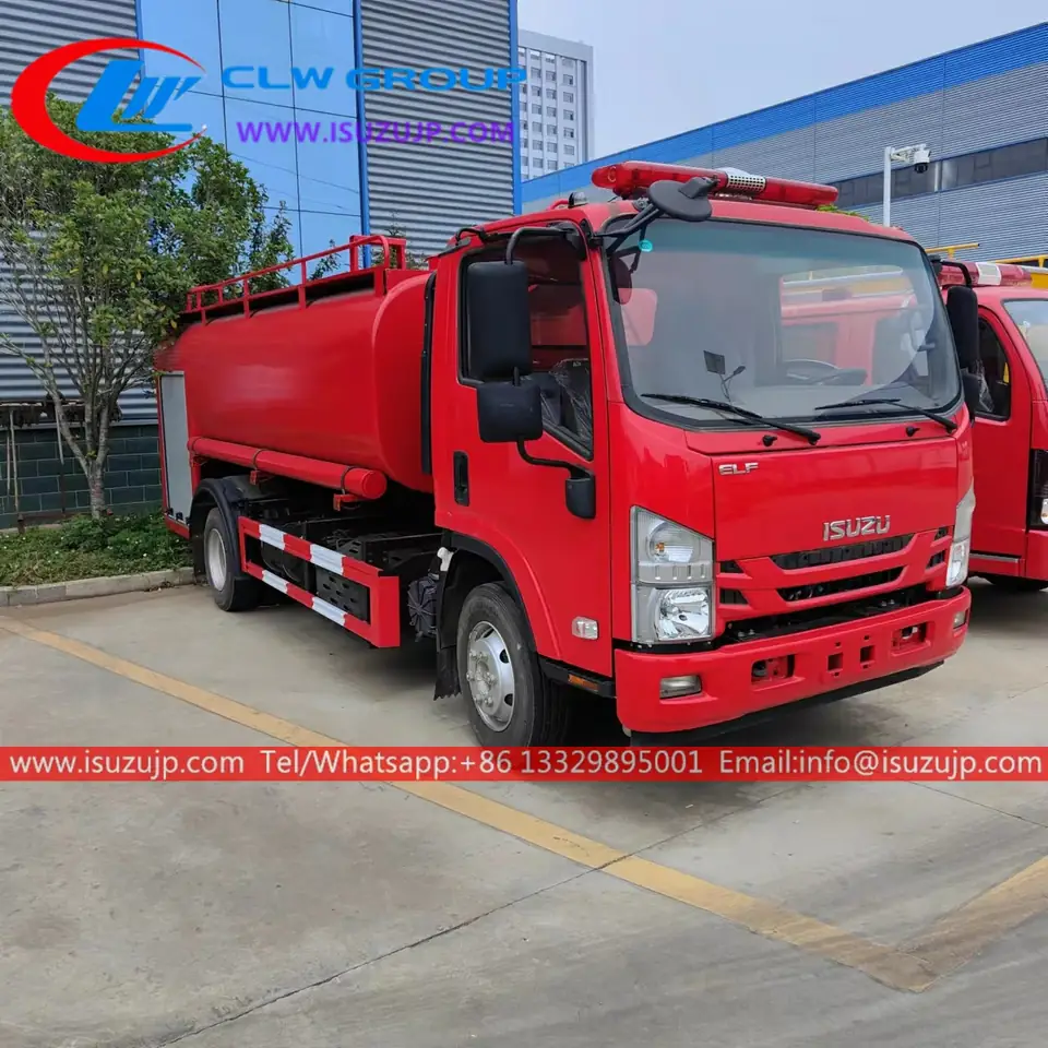 ISUZU 4k Engine 5 ton fire engine water