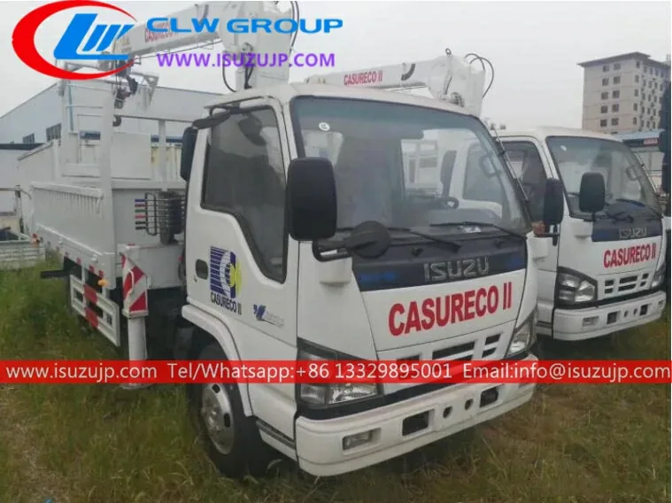 ISUZU 600P 4 ton telescopic boom truck