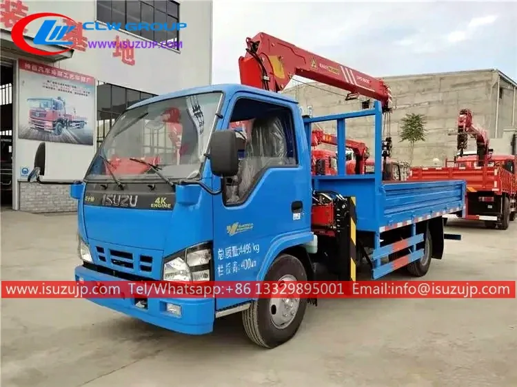 ISUZU 3mt small palfinger crane truck mounted