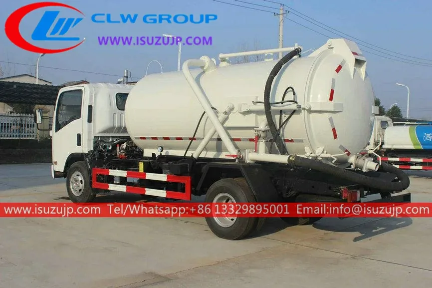 ISUZU ELF 10000liters sewage suction truck for sale