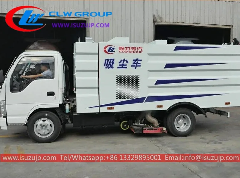 ISUZU 4m3 garbage truck with sweeper Burundi