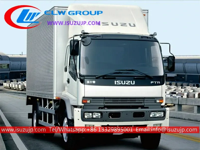 ISUZU FTR 12 ton box truck with sleeper for sale