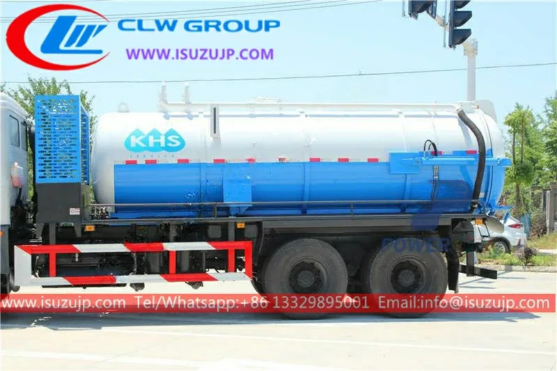 Isuzu FVZ double cabin 20000liters septic vacuum truck for sale in south africa
