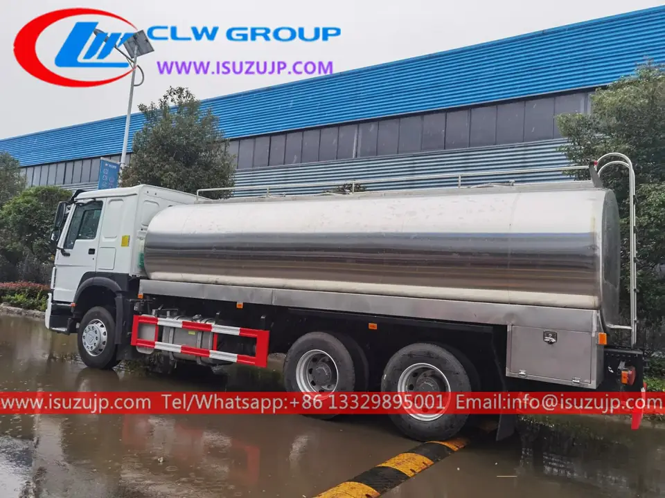 ISUZU GIGA 20000L stainless steel bulk milk tank truck
