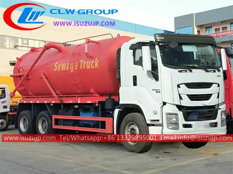 ISUZU GIGA 20m3 vacuum pump sewage trucks for sale