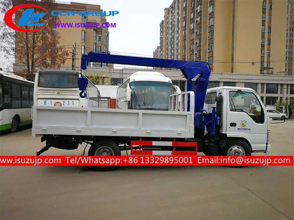 Japanese ISUZU mini truck mounted crane
