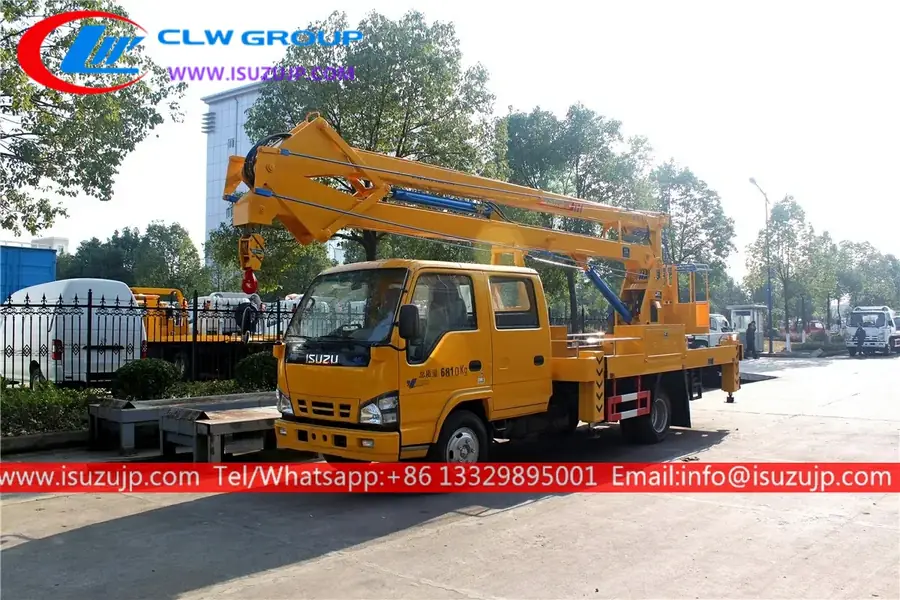 ISUZU 14 meters aerial bucket lift truck Iraq