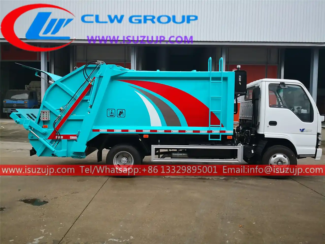 ISUZU NKR 5 ton trash compactor truck