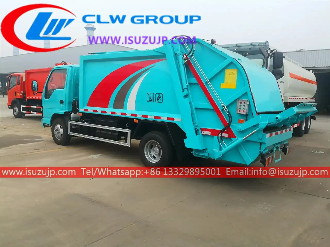 ISUZU NKR 5 ton waste compactor truck for sale