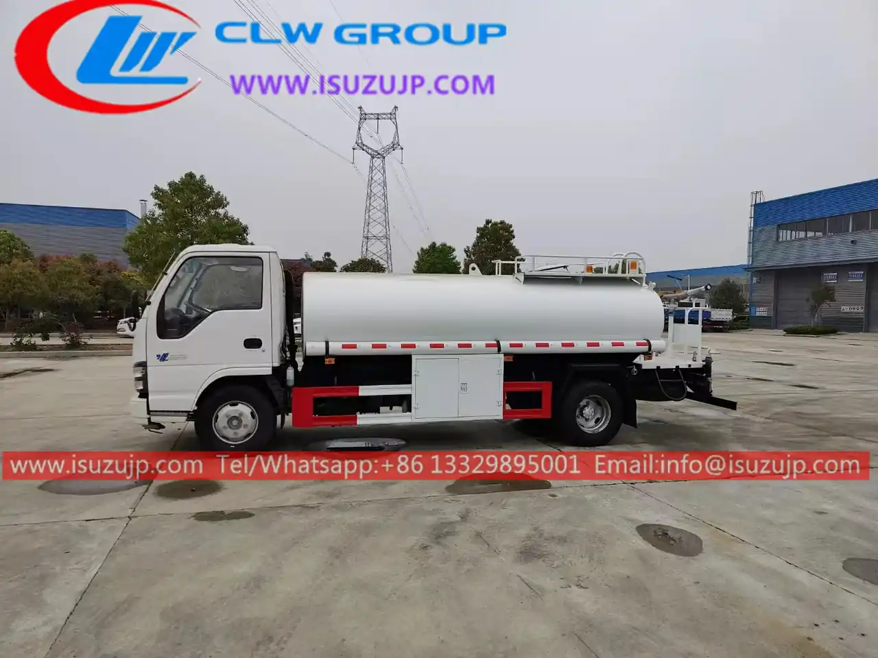 ISUZU NKR 5000liters water truck delivery