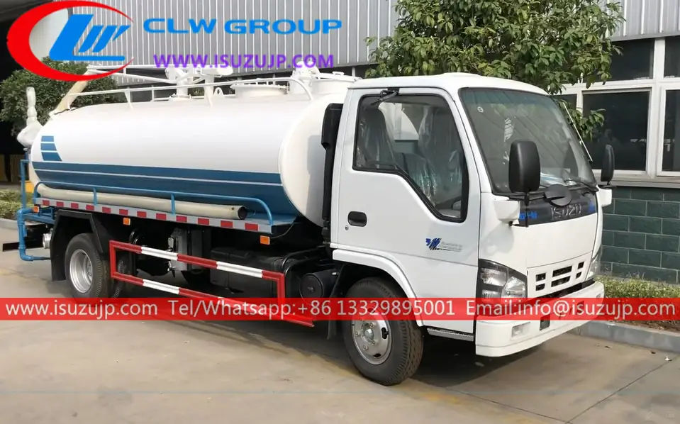 ISUZU NKR 6000liters sewer cleaning truck for sale