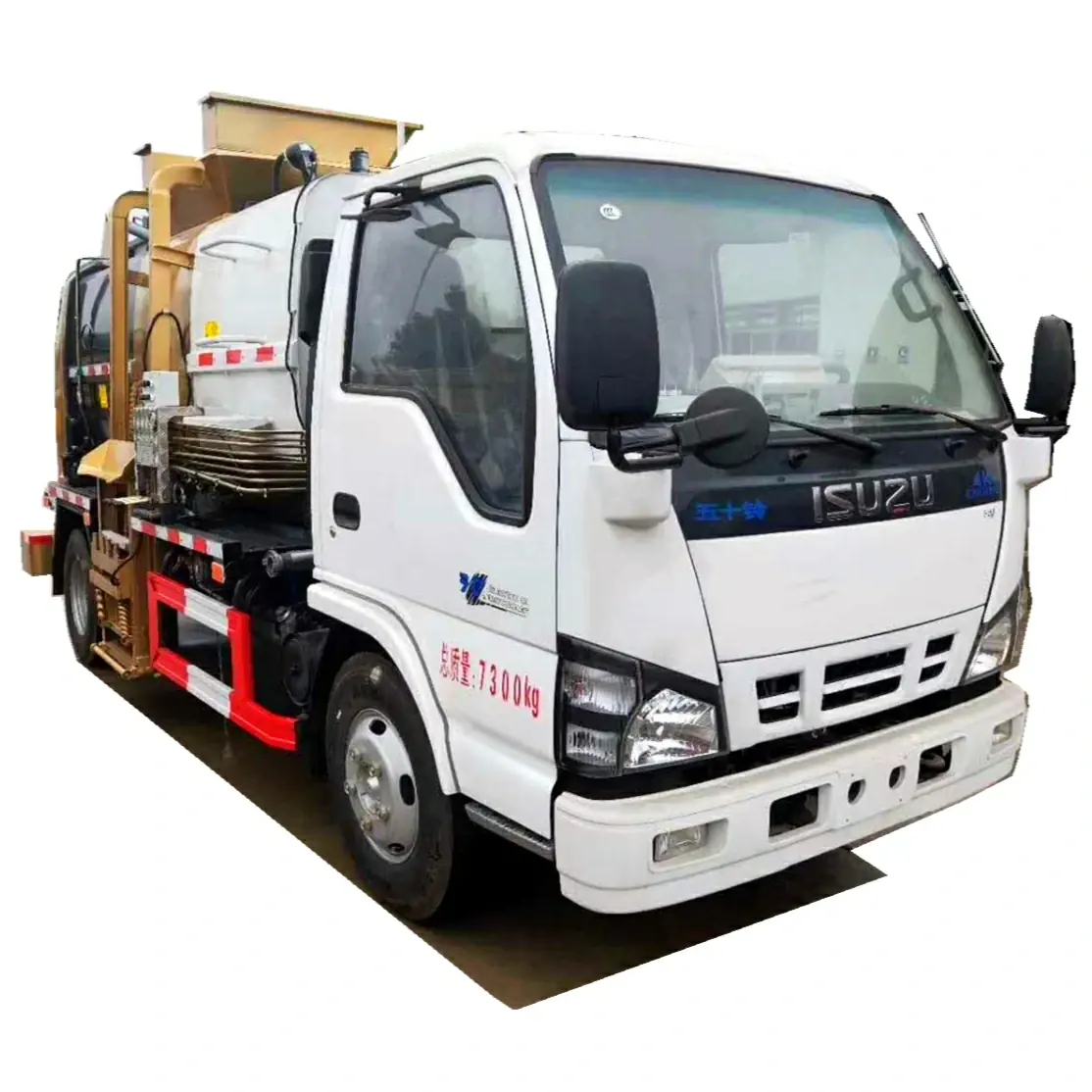 ISUZU NKR 6cbm side loader trash truck Chile