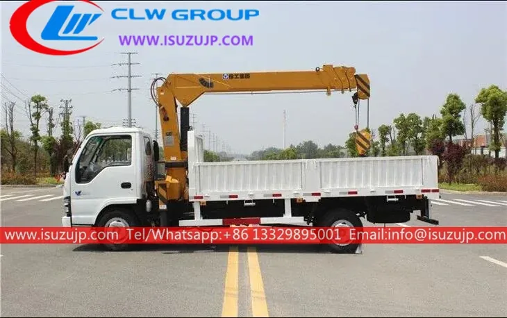 ISUZU NKR small 3 ton mini boom truck