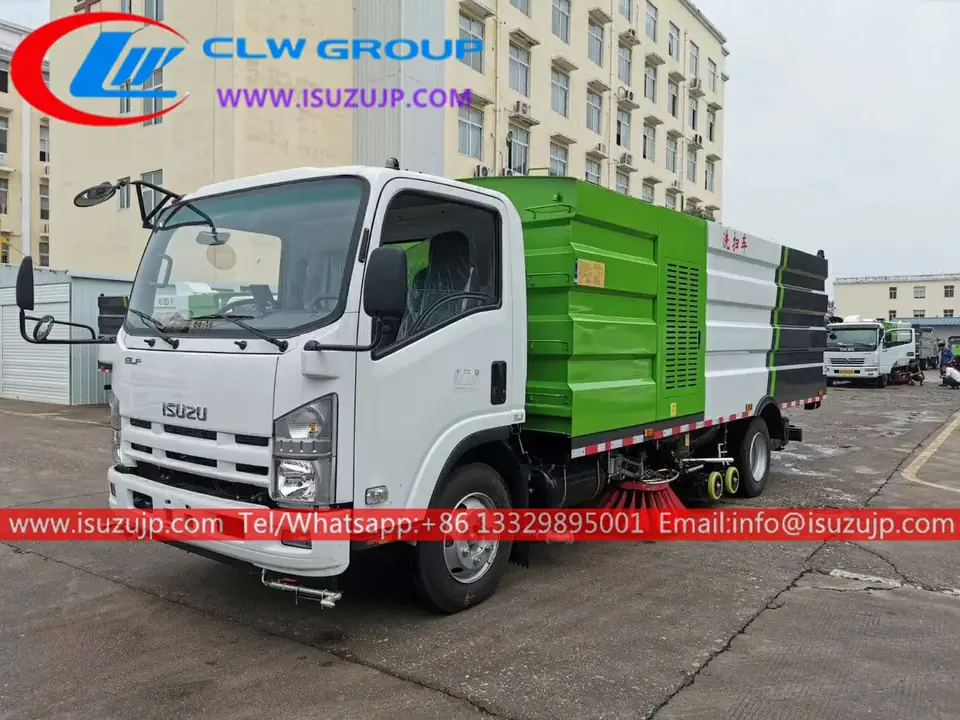 ISUZU NPR 10cbm road sweeper truck for sale