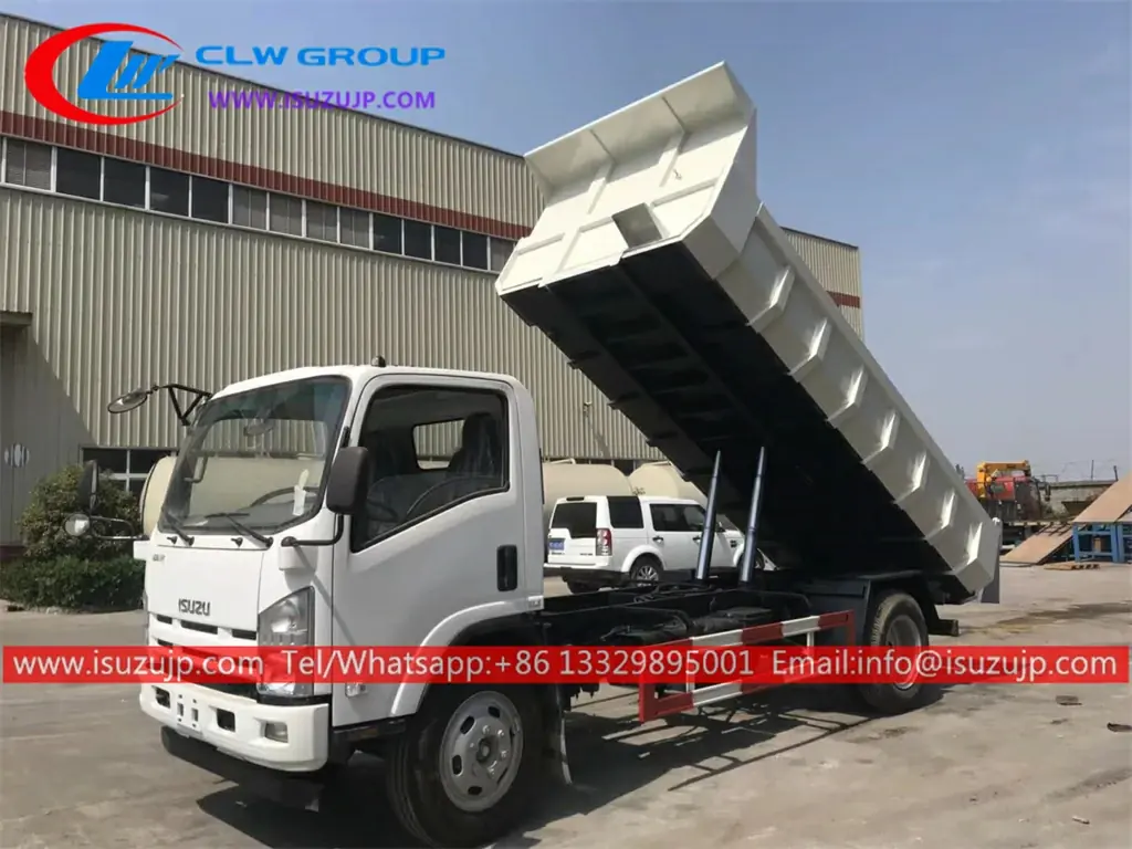 ISUZU 8mt garbage truck lifting dumpster Mauritius
