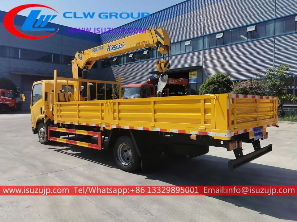 Isuzu NQR 190hp 5 ton boom truck crane