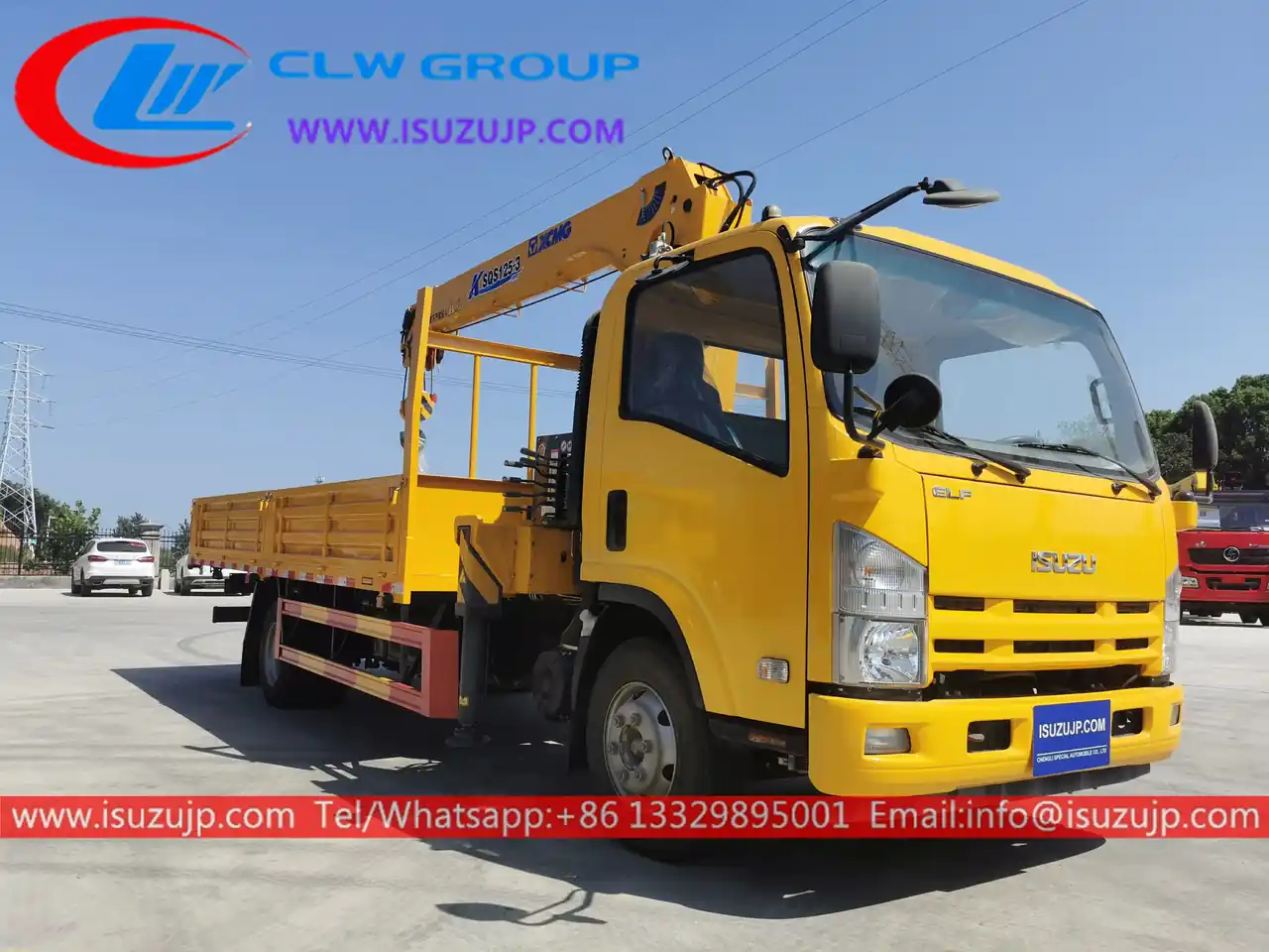 Isuzu NQR 190hp 5 ton crane truck for sale