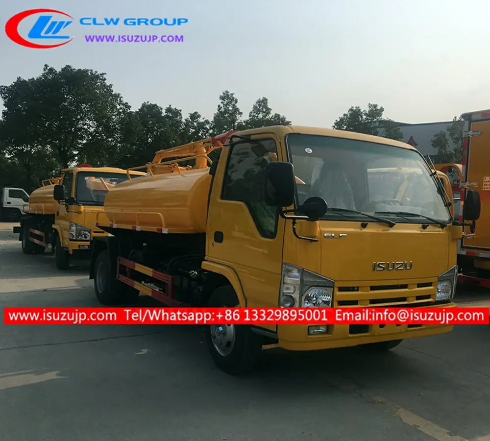 ISUZU 5000Liters septic tanker truck for sale