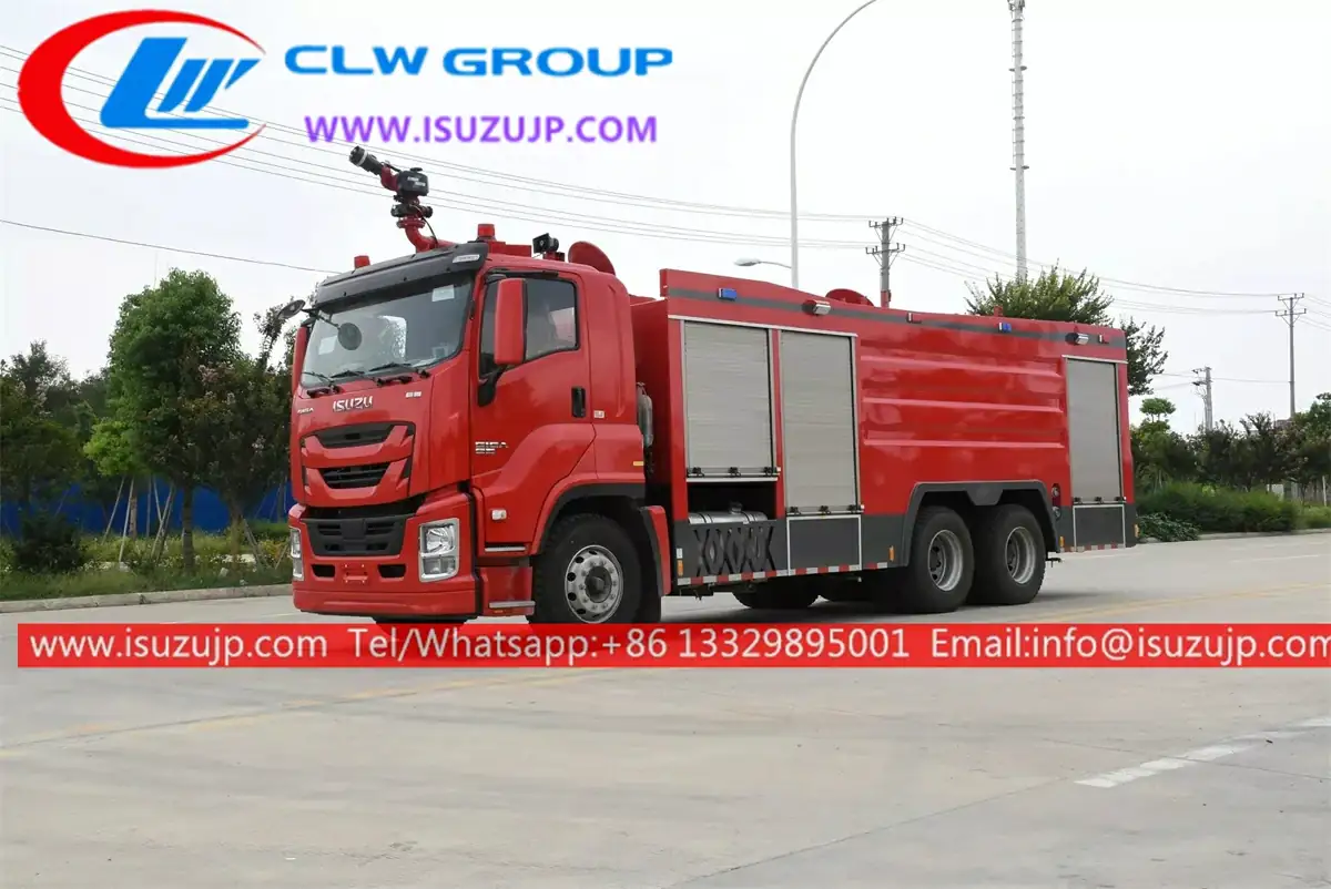 Large ISUZU GIGA pumper fire truck