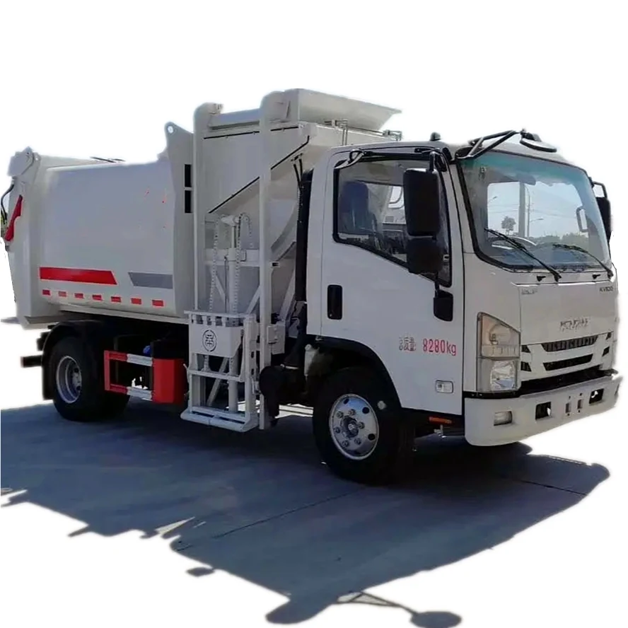 Side loader garbage truck