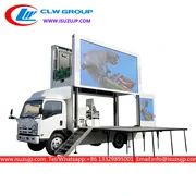 ISUZU NPR outdoor mobile led stage truck for sale